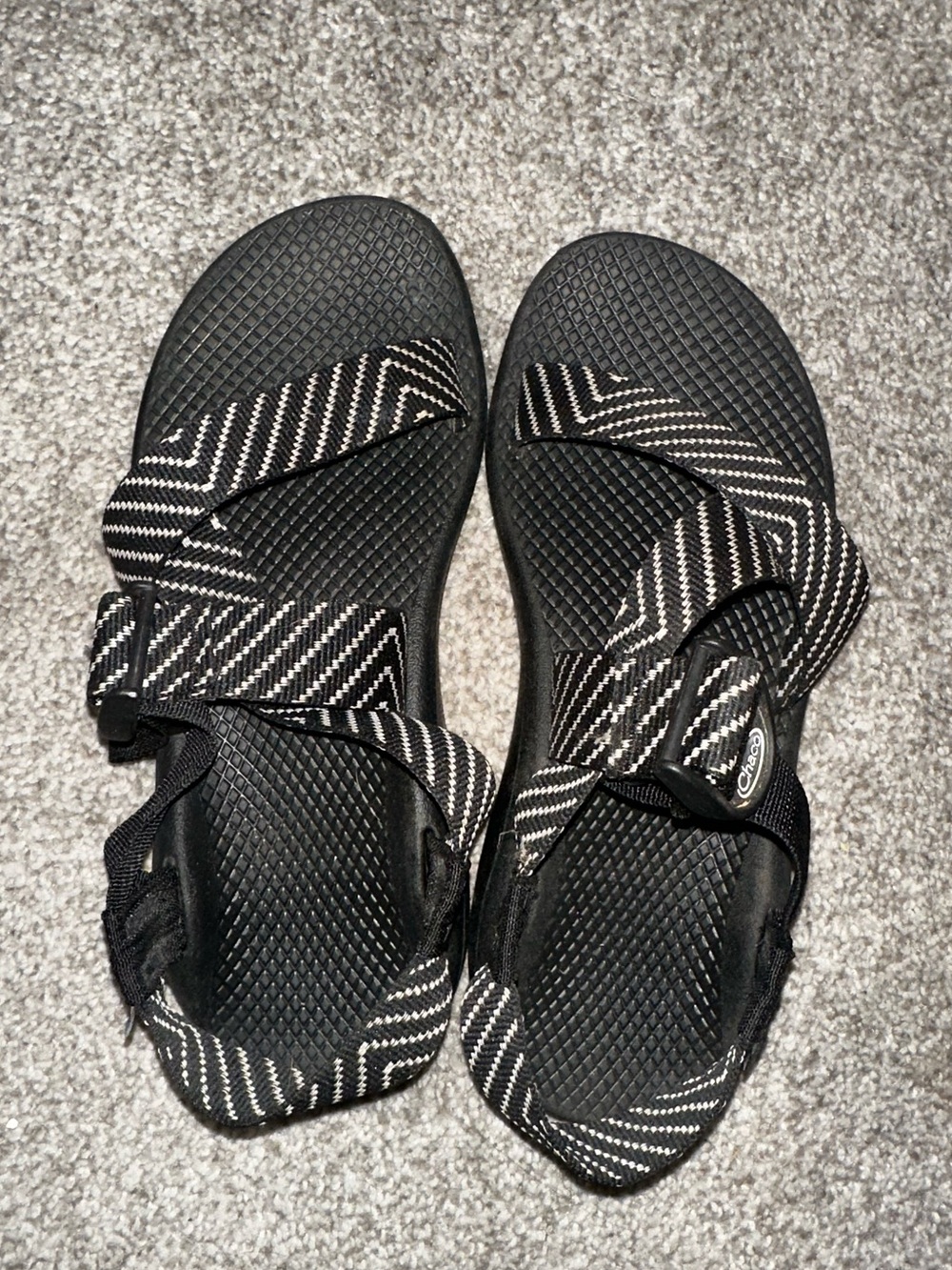 Chaco’s Sandals - Black and White Striped Sandals